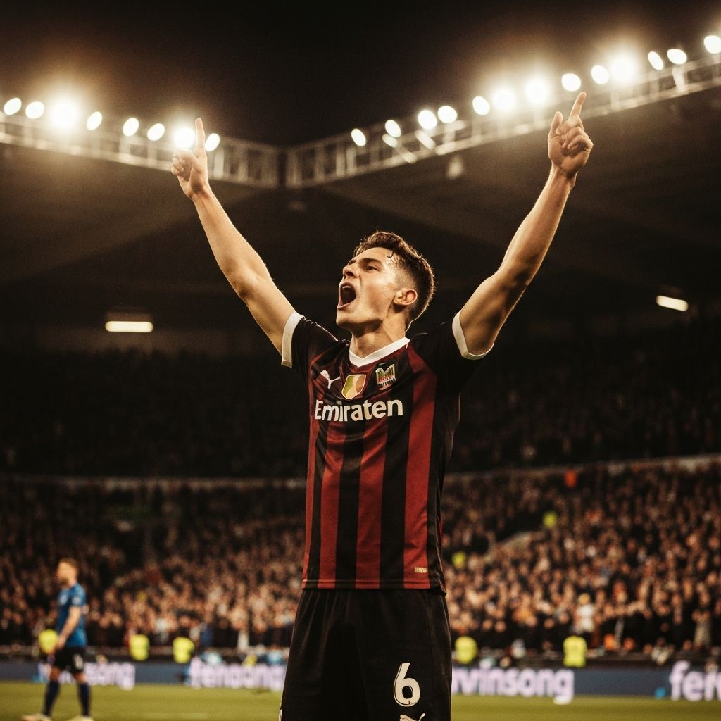 Jogador celebrando gol